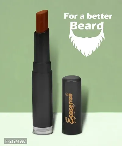 Ecosense Beard  Moustache Touchup Stick: Instant Beard Perfection |Ecosense Beard Color Pencil For Men Brown, Beard Pen, Beard Dye for Men Long Lasting Coverage, Mustache, Beard  Eyebrows 3 gm.-thumb0