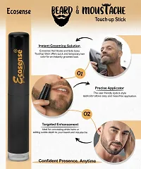Ecosense Beard  Moustache Touchup Stick: Instant Beard Perfection |Ecosense Beard Color Pencil For Men Brown, Beard Pen, Beard Dye for Men Long Lasting Coverage, Mustache, Beard  Eyebrows 3 gm.-thumb1