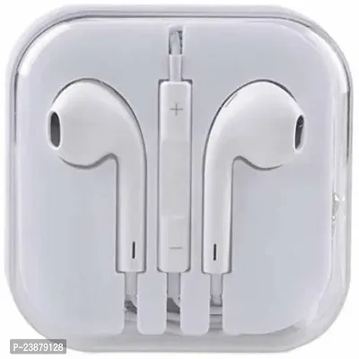 Latest Version Earphone/Headphone Wired Headset  (White, In The Ear)-thumb0