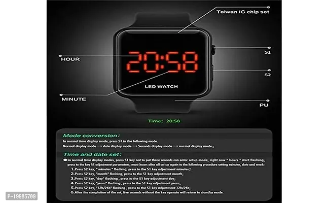 Kain Digital Watch Combo - Most Selling Latest Trending Men and Women watches Best Quality smart fashionable kids watch for both girls/boys With led cartoon character icon.-thumb3