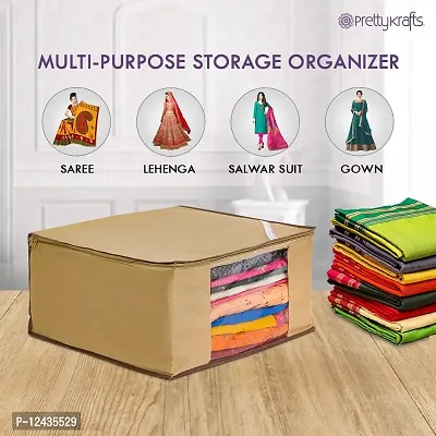 Buy PrettyKrafts Large Clothes Storage Bags Organizer [4-Pack] Zippered Clothing  Storage Bags Containers, Collapsible Closet Storage Bin for Clothes,  Comforters, Saree - Flora Pink Online In India At Discounted Prices