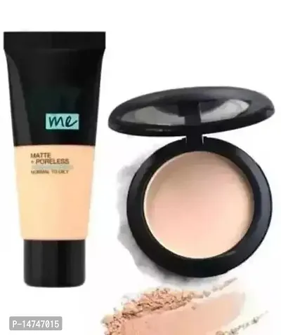 Makeup Combo Compact Powder And Foundation Cream
