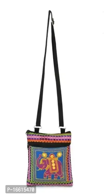 Stylish Multicoloured PU  Sling Bags For Women
