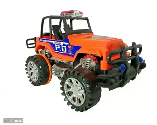 Police Jeep For Kids  Orange, Pack Of 1-thumb0