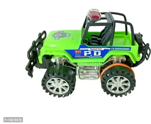 Police Jeep  Green, Pack Of 1
