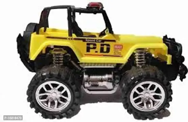 Police Jeep For Kids  Yellow, Pack Of 1