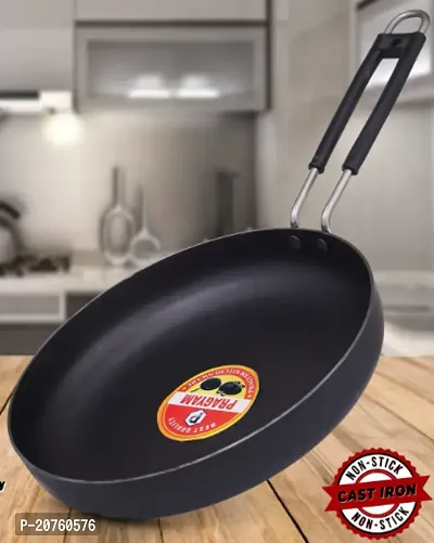 Seasoned Iron Frying Pan 10Inch - Natural Non Stick Fry Pan For Frying, Searing Etc.