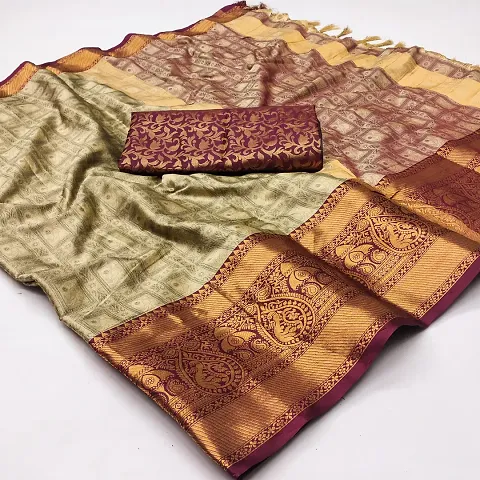 Elegant Silk Saree with Blouse piece For Women