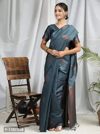 Stylish Fancy Art Silk Saree With Blouse Piece For Women-thumb0