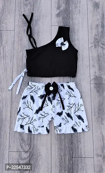 Trendy Printed Top with Bottom Clothing Set-thumb0