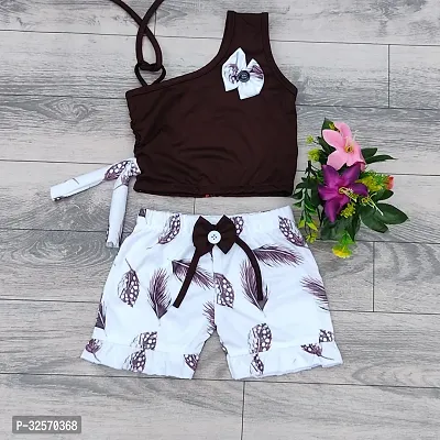 Stylish Printed Clothing Set for Kid Girl-thumb0