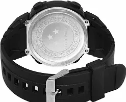 Alluring Black Silicone Digital Watches For Men-thumb1