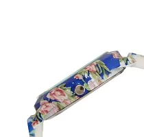 Stylish Rubber Strap Floral Design Printed Analogs Watches for Women And Girls-thumb2