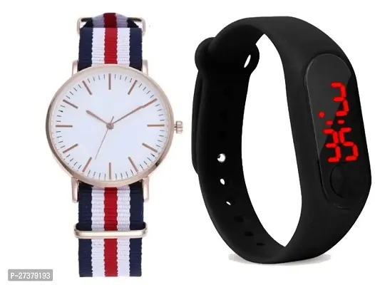 Classy Analog  Digital Watches for Couple