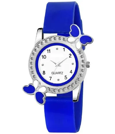 MOER Analog White Dial and Silicone Strap Girl's & Women's Watch - BF001