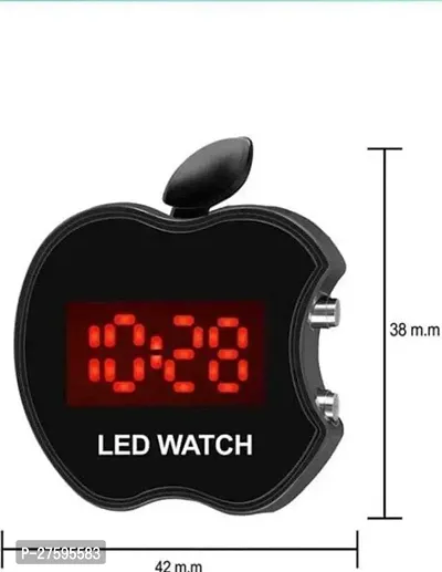Cut apple design digital sports watch for boys and girls men and women-thumb2