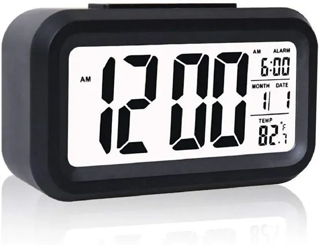 Digital Alarm Clock With Date and Temperature