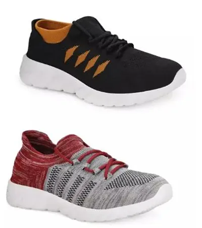 Stylish Canvas Sports Shoes For Men Pack Of 2