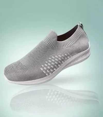 Stylish Grey Canvas Sports Shoes For Men