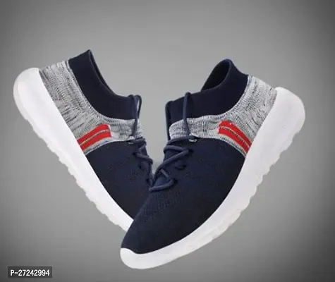 Stylish Blue Canvas Sports Shoes For Men