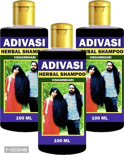 Adivasi Best Ayurvedic Herbal Shampoo 300Ml Pack Of 3