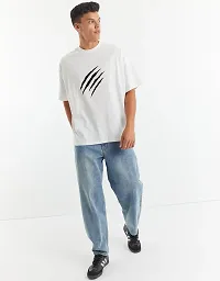 Men's white Oversize T shirt-thumb1