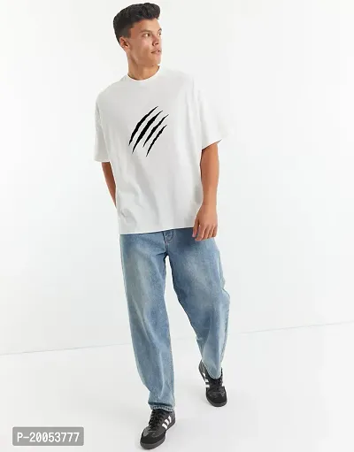 Men's white Oversize T shirt-thumb2