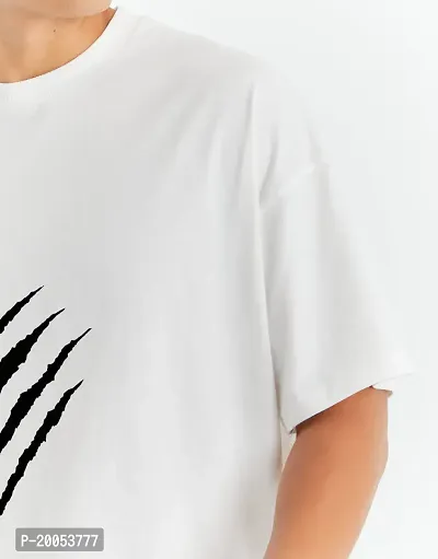 Men's white Oversize T shirt-thumb4