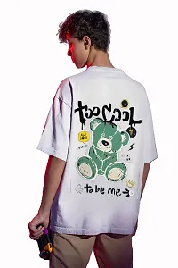 Mens oversize t shirt round neck graphic printed-thumb2