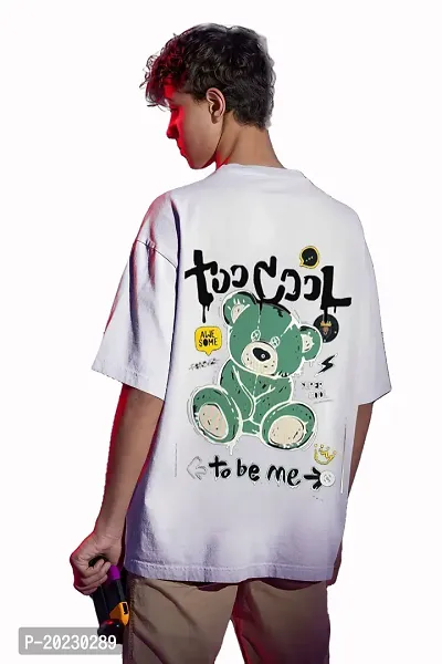 Mens oversize t shirt round neck graphic printed-thumb3