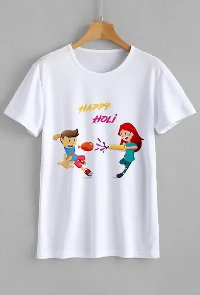 Holi Special Polycotton Round Neck T Shirt