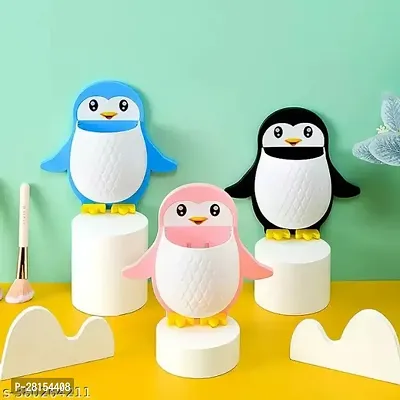 4 Pcs Penguin Storage Box Wall Phone Mount-thumb2