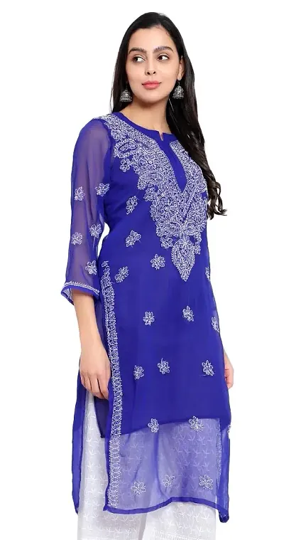 Stylish Fancy Designer Net Kurta For Women