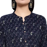 Mrs Right Boutique Printed Cotton Silk A-line Kurta for Womens and Girls-thumb2