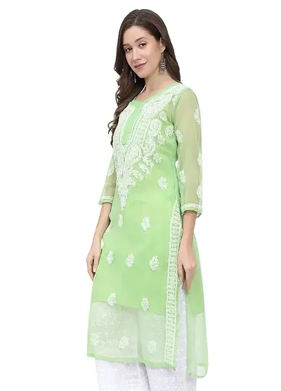 Stylish Fancy Designer Net Kurta For Women