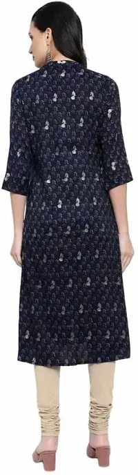 Mrs Right Boutique Printed Cotton Silk A-line Kurta for Womens and Girls-thumb1