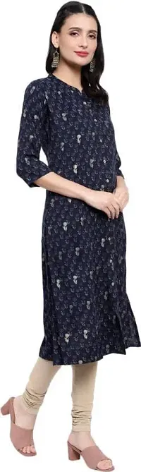 Mrs Right Boutique Printed Cotton Silk A-line Kurta for Womens and Girls-thumb3