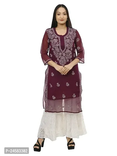 Classic Georgette Kurta Bottom Set For Women-thumb0