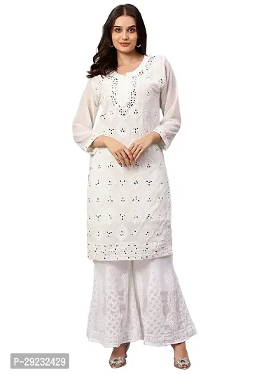 COMPUTERIZED WHITE MIRROR  DORI KURTI-thumb0