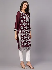 COMPUTERIZED MAROON  MIRROR  DORI KURTI-thumb3