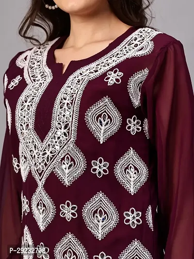 COMPUTERIZED MAROON  MIRROR  DORI KURTI-thumb2