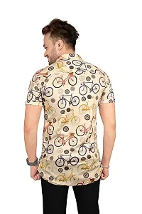 Men Regular Fit Printed Spread Collar Casual Shirt-thumb1