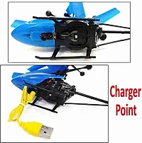 Remote Control Helicopter Toy For Kids 6+ Years (Blue)-thumb1