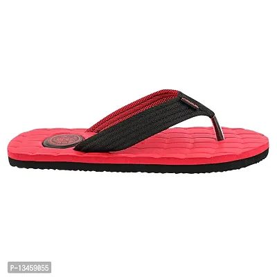 Appe Men's RedBlack 00490 Comfortable and Stylish Flip-flops, Slip-on, Outdoor Casual Slippers for Daily use-thumb2