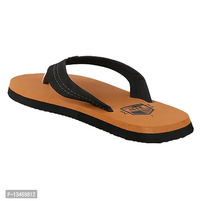 APPE Men's Tan Comfortable and stylish Flip-flops, Slip-on, Outdoot Casual Slippers for Daily Use-thumb3