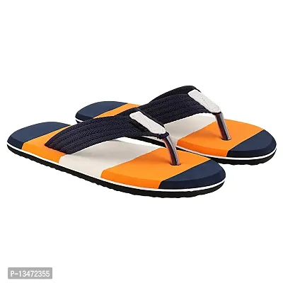 APPE free to be casual Men Casual Slipper Flipflop Orange, Navy 10 UK/India-thumb4