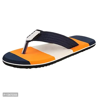 APPE free to be casual Men Casual Slipper Flipflop Orange, Navy 10 UK/India-thumb5