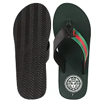 Appe Men's darkGreen 00485 Comfortable and Stylish Flip-flops, Slip-on, Outdoor Casual Slippers for Daily use-thumb2