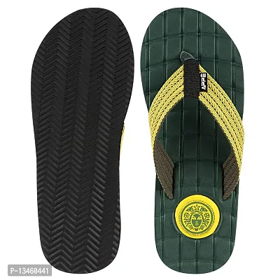 Appe Men's greenYellow 00490 Comfortable and Stylish Flip-flops, Slip-on, Outdoor Casual Slippers for Daily use-thumb3