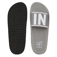 Men Casual Slides Slippers & Flipflops Comfortable and Skid Resistant For Men Grey- 10 Uk/India-thumb1